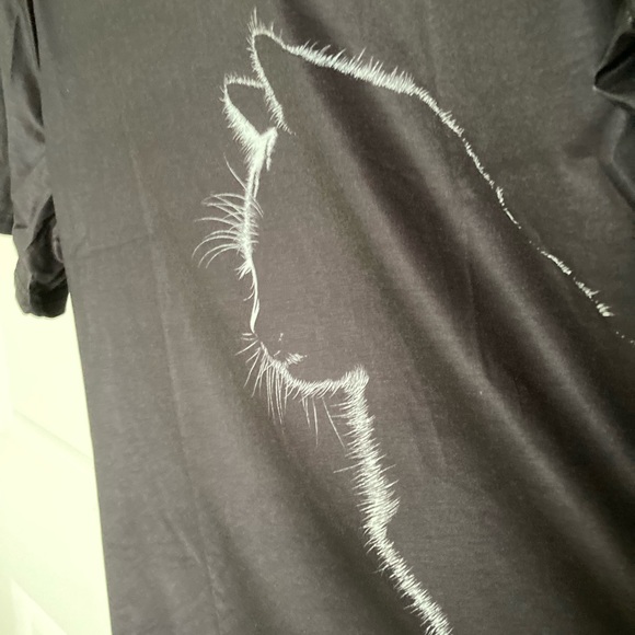 Silhouette of Cat T-Shirt Size XXL Kitty Cats Feline Tee Top NEW Kitten Meow! - Picture 5 of 6